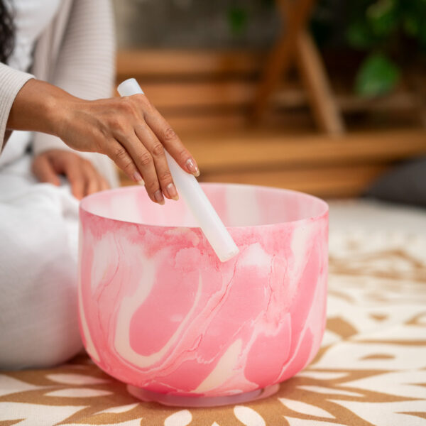 Meinl Sonic Energy Marble Campana di Cristallo 10″ Ø 25cm Do4 Red 432Hz Chakra della Radice MCSB10C