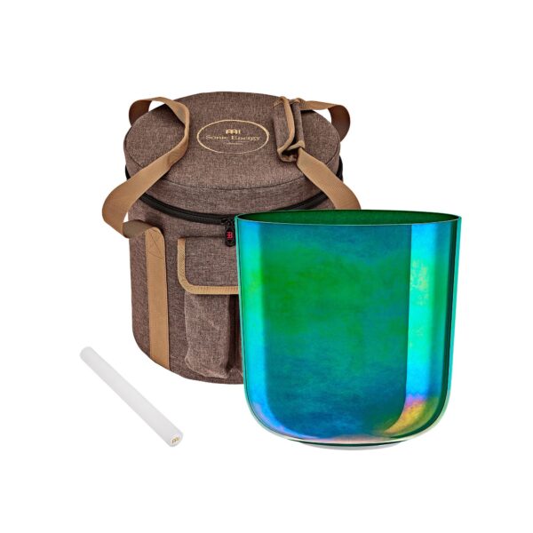 Meinl Sonic Energy Essence Campana di Cristallo 8″ Ø 20cm Fa3 Mint Blue 440 Hz Chakra della Gola ECSB8F3MB