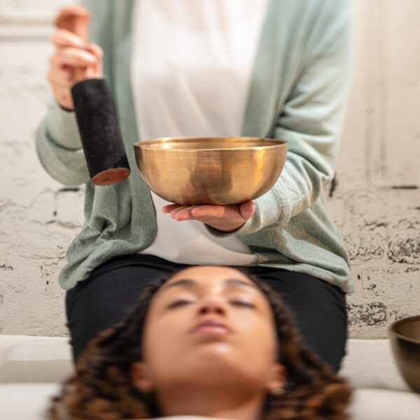 Meinl Sonic Energy Battente Campana Tibetana in Pelle e Legno Resonant Mallet Suede Leather 26cm SB-RM-LE-L