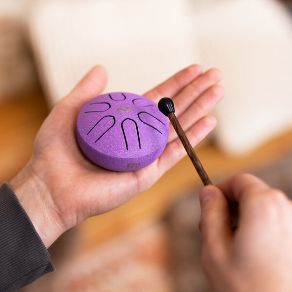 Meinl Sonic Energy Steel Tongue Drum 3″ Ø 7,6cm Pocket La Maggiore Purple PSTD1PLF