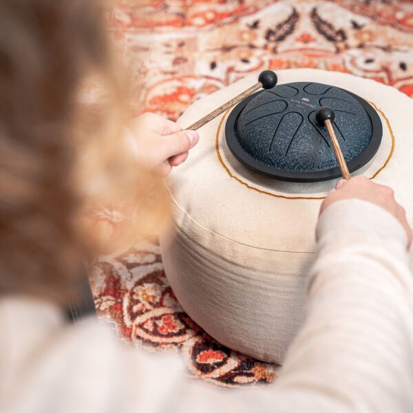 Meinl Sonic Energy Steel Tongue Drum 6″ Ø 15cm Mini La Maggiore Navy Blue MSTD2NB