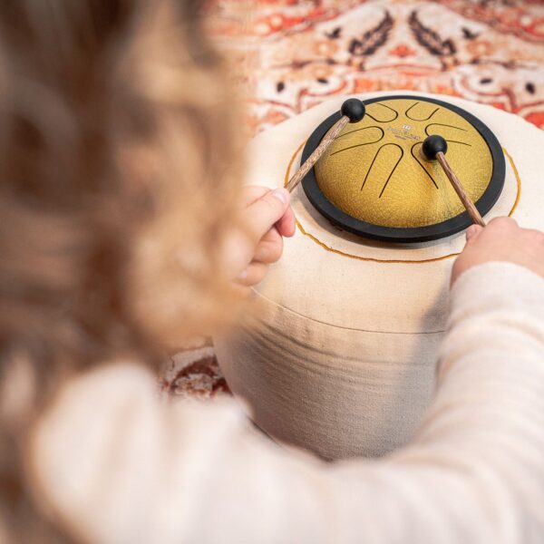 Meinl Sonic Energy Steel Tongue Drum 6″ Ø 15cm Mini Si Maggiore Gold MSTD3G