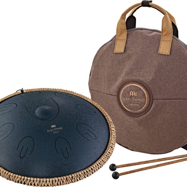 Meinl Sonic Energy Steel Tongue Drum 16″ Ø 40cm Octave Re Amara Navy Blue OSTD2NB