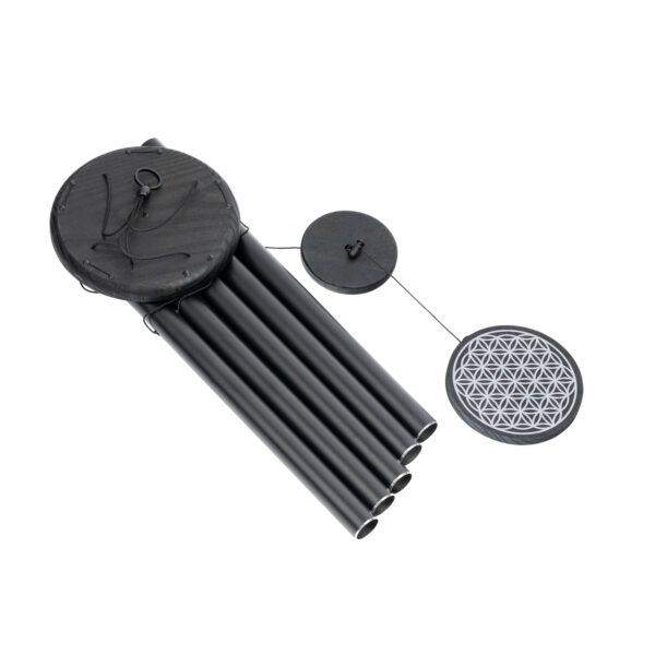 Meinl Sonic Energy Flower of Life Meditation Chime Matte Black 432 Hz 90cm FOLMC36BK