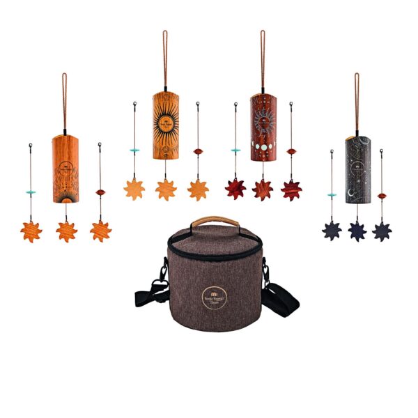 Meinl Sonic Energy Campane Set 4pz Cosmic Bamboo Chime 432 Hz con Borsa CBCSET