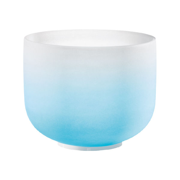 Meinl Sonic Energy Campana di Cristallo Frosted 10″ Ø 25cm Sol4 Light Blue 440 Hz Chakra della Gola CSBC10G