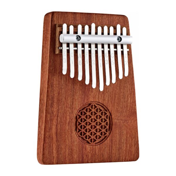 Meinl Sonic Energy Solid Kalimba 10 Note Zambesi Redwood Flower Of Life KL1002FOL