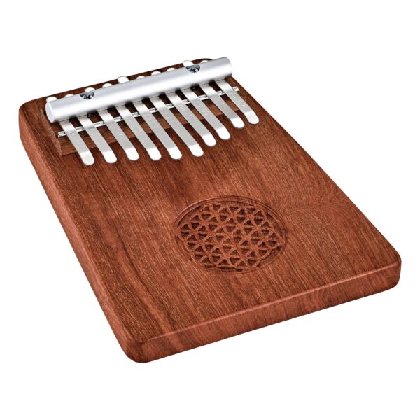 Meinl Sonic Energy Solid Kalimba 10 Note Zambesi Redwood Flower Of Life KL1002FOL