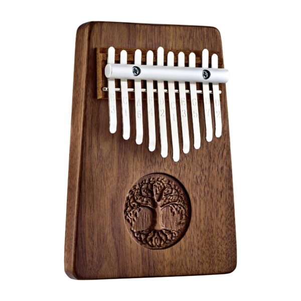 Meinl Sonic Energy Solid Kalimba 10 Note Black Walnut Tree Of Life KL1001TOL