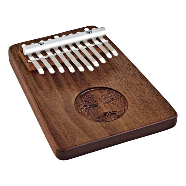 Meinl Sonic Energy Solid Kalimba 10 Note Black Walnut Tree Of Life KL1001TOL