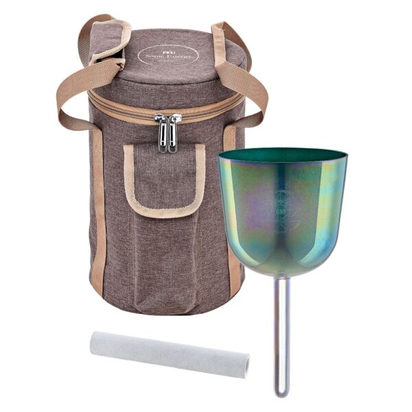 Meinl Sonic Energy Essence Solfeggio Campana di Cristallo 4,25″ Ø 11cm Re#5 639 Hz Indigo Blue ESOLCSB528