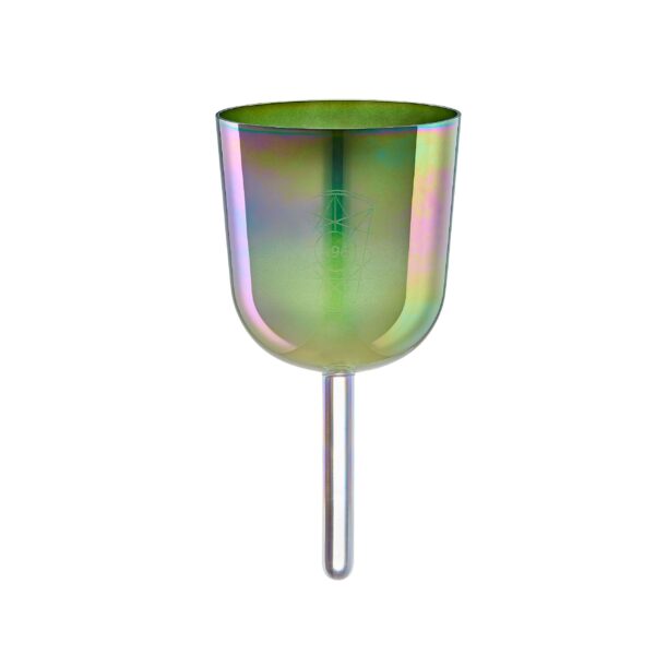 Meinl Sonic Energy Essence Solfeggio Campana di Cristallo 5,75″ Ø 14,6cm Sol4 396 Hz Turquoise Green ESOLCSB396