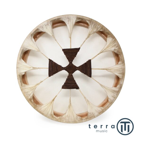 Tamburo Sciamanico Thunder Drum Artigianale in Pelle 16″ Ø 41cm