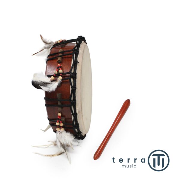 Tamburo Rituale Artigianale in Pelle Accordabile 12″ Ø 30cm