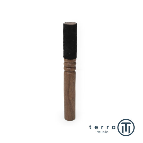 Mallet Battente Artigianale in Legno e Pelle per Campana Tibetana