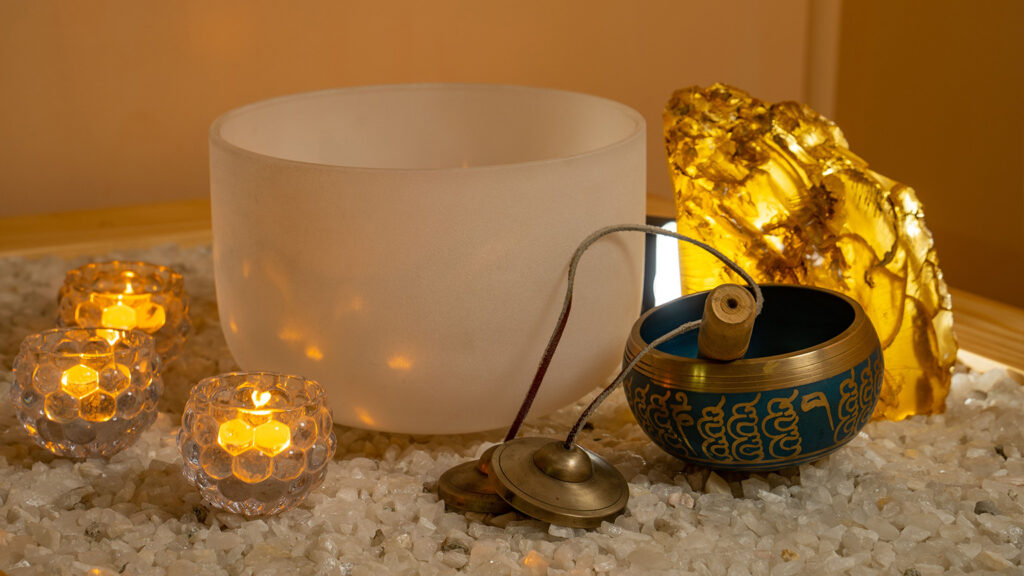 Campana Tibetana e Campana in Cristallo