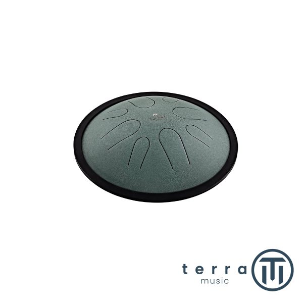 Meinl Sonic Energy Steel Tongue Drum 10″ Ø25cm Compact Si Minore 432 Hz Dark Green CSTD1DG