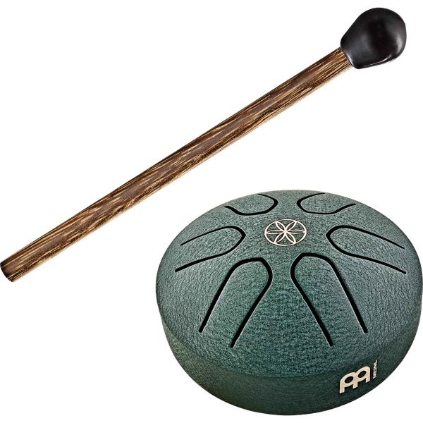 Meinl Sonic Energy Steel Tongue Drum 3″ Ø 7,6cm Pocket La Maggiore Dark Green PSTD4DGGOL