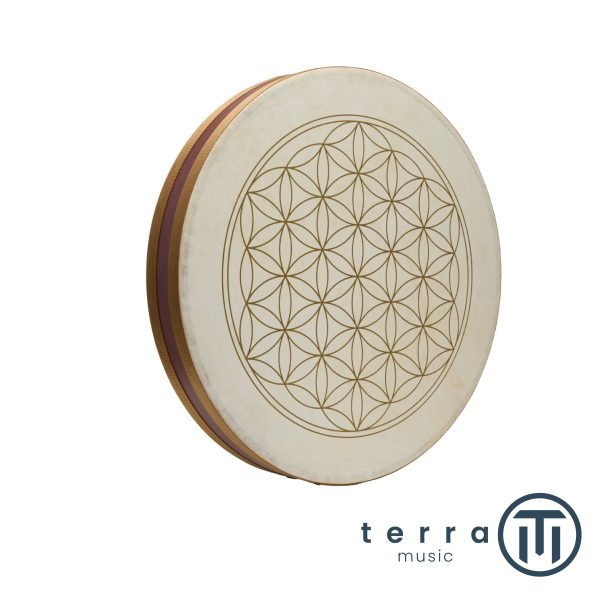 Meinl Sonic Energy Tamburo a Cornice Hand Drum 20″ Ø 51cm Flower Of Life WD20FOL