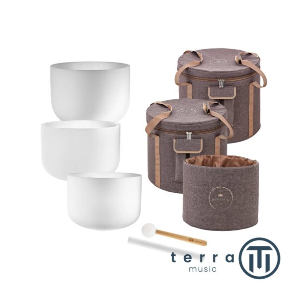 Meinl Sonic Energy Set 3pz Campane di Cristallo 440 Hz 12G/14E/16C CSBMSETCEG