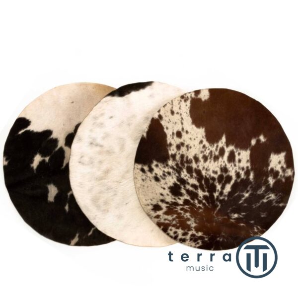 Pelle di Mucca Naturale per Tamburo Rituale Sciamanico a Cornice Ø 60cm